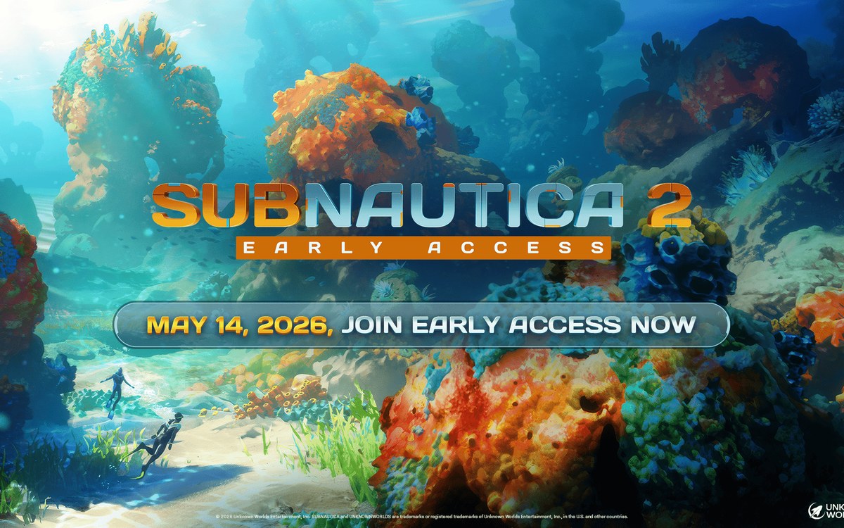 Subnautica 2 Early Access launch art from the official release announcement.